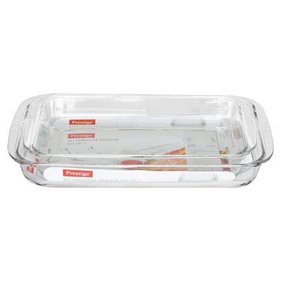 Prestige Glass Rectangular Roaster Set