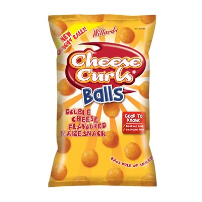 Willards Chips Cheese Curls Balls 100g