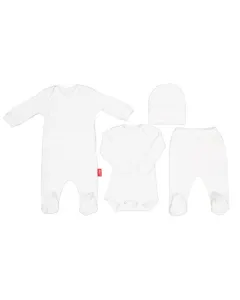 4 Piece White Newborn