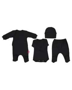 4 Piece Black New Born