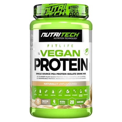 Nutritech 100% Vegan Protein Unflavoured 908g