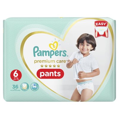 Pampers Premium Care Pants Size 6, 36 Nappies