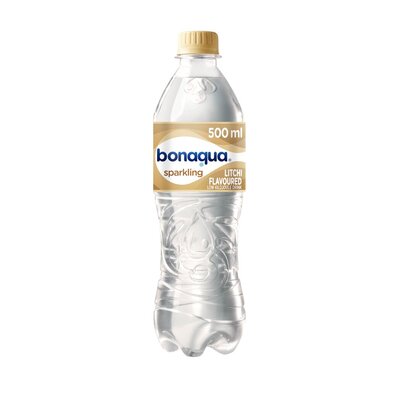 Bonaqua Litchi Flavoured Sparkling Water 500ml