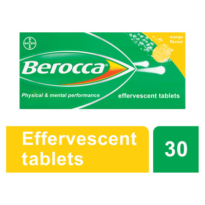 Berocca Mango 30 Effervescent Tablets