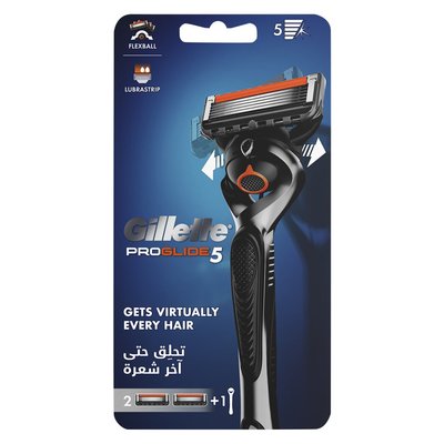 Gillette Fusion 5 ProGlide Manual Razor With Flexball Handle 2Up