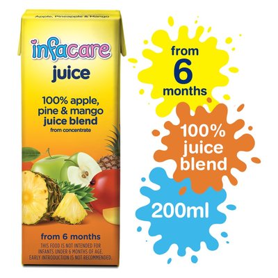 Infacare Apple Mango & Pine Juice 200ml