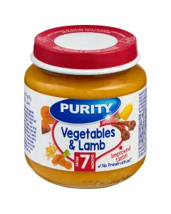 Purity 7 Months Vegetables & Lamb 125ml