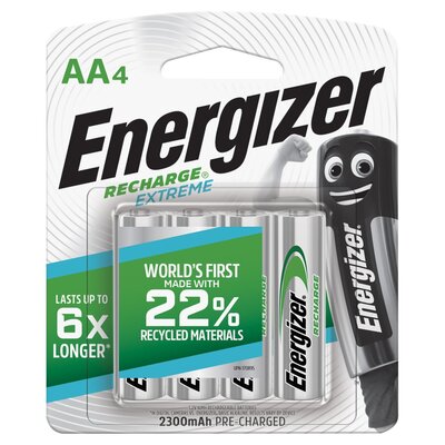 Energizer Recharge Extreme Aa Batteries 4 Pack