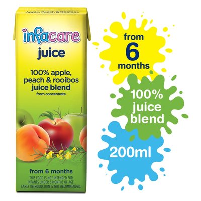 Infacare Apple Peach & Rooibos Juice 200ml