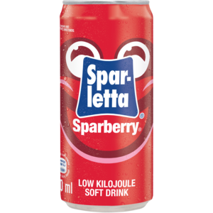 Spar-Letta Sparberry Flavoured Soft Drink Can 300ml