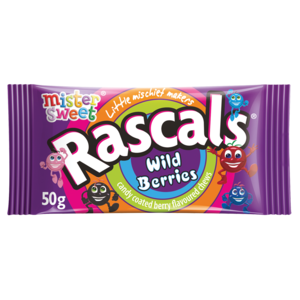 Rascals Wild Berries Flavoured Sweets 50g