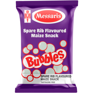 Messaris Bubbles Spare Rib Flavoured Maize Snack 100g