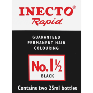 Inecto Permanent Black Hair Colour 25ml