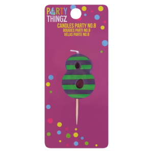 Party Thingz Number 8 Party Candle