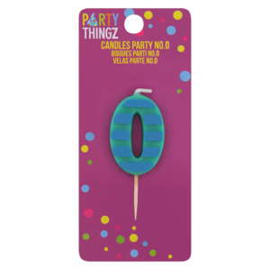 Party Thingz Number 0 Party Candle