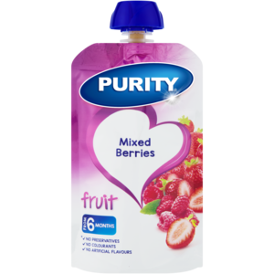 PURITY Mixed Berries Fruit Puree 6 Months+ 110ml