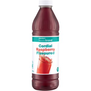Checkers Housebrand Raspberry Concentrated Cordial 1L