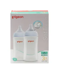 Pigeon Twin Pack Softouch 3 Bottle 240ml Medium
