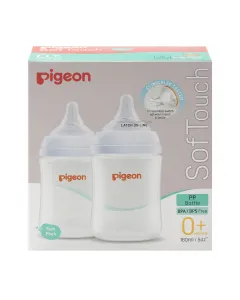 Pigeon Twin Pack Softouch 3 Bottle 160ml Small