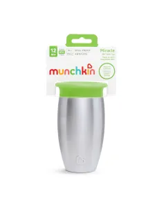 Snuggletime Miracle 360 Steel Sip Cup & Lid Green