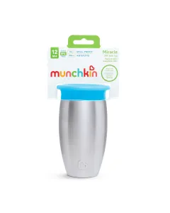 Snuggletime Miracle 360 Steel Sip Cup & Lid Blue