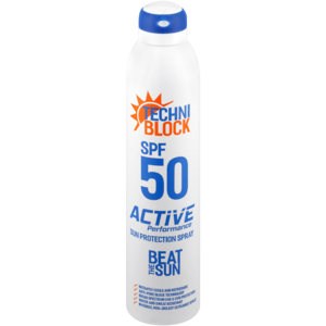 Techni Block Active Performance SPF 50 Sun Protection Spray Aerosol 300ml