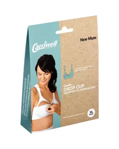 Carriwell Seamless Drop Cup Bra Adjustable White Xl