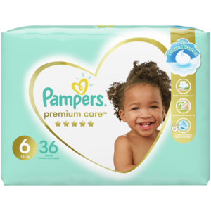 Pampers Premium Care Size 6 13+kg Diapers 36 Pack