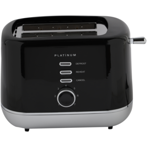 Platinum Black 2 Slice Toaster
