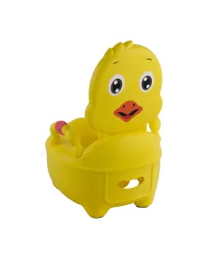 Baby Things Potty W/lid Yellow Chicken