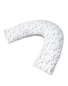 Preggie Pillow - Grey Neutral Dot