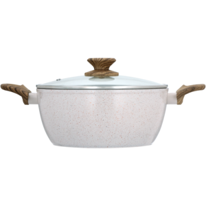 Hazel Wood Forged Aluminium Casserole 24cm