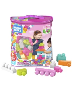 Fisher-price Mega Bloks First Builders Building Blocks 60 Piece 1year+ - Pink