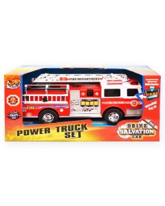 Ideal Toys Battery Operated Power Fire Engine
