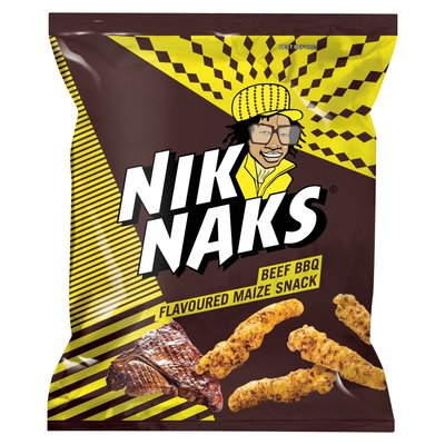 Simba NikNaks Beef Bbq Flavoured Maize Snack 135g