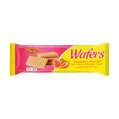 Tasty Treats Wafer Strawberry 100g