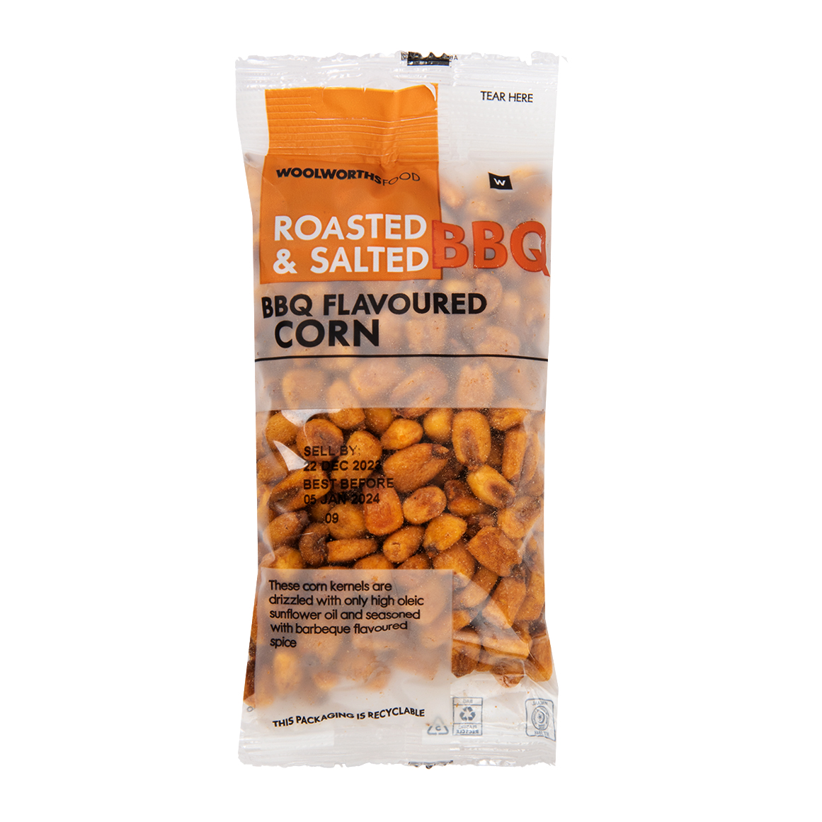 Roasted and Salted BBQ Flavoured Corn 70 g