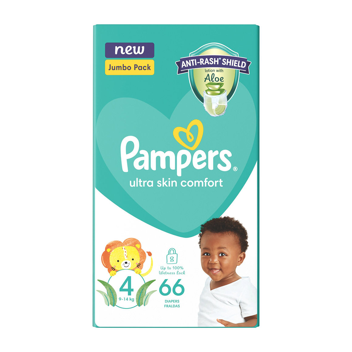 Pampers Baby Dry 4 (9 - 14 kg) Nappies 66 pk
