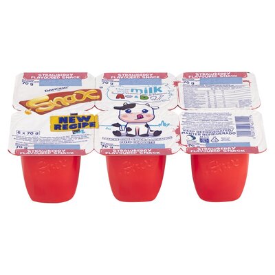 Danone Snax Strawberry Flavoured Yoghurt 6 x 70g