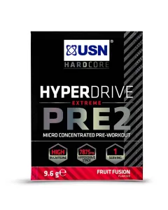 USN Hyperdrive Pre 2 9.6g Sachets Fruit Fusion