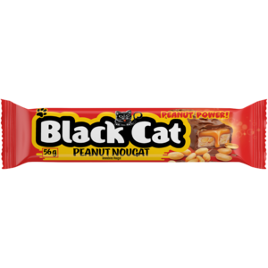 Black Cat Peanut Nougat Milk Chocolate Bar 56g