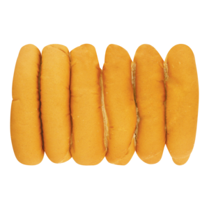 White Hotdog Rolls 6 Pack