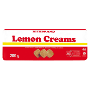 Ritebrand Lemon Creams Biscuits 200g