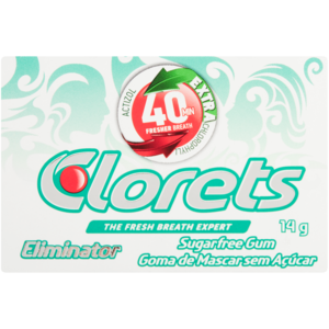 Clorets Eliminator Sugarfree Gum 10 Pack
