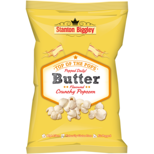 Stanton Biggley Butter Flavoured Crunchy Popcorn 90g