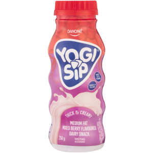 Danone Yogi Sip Fusion Mixed Berry Flavoured Dairy Snack 250g