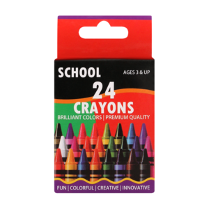 Wax Colour Crayon Set 24 Piece
