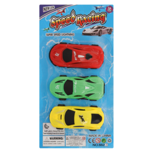 Speed Racing Blister Card Car Set 3 Pack