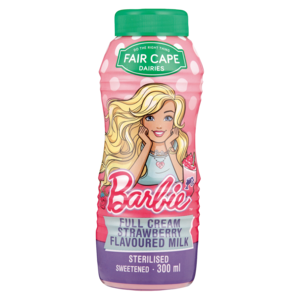 Fair Cape Dairies Barbie Full Cream Strawberry Flavoured Milk 300ml