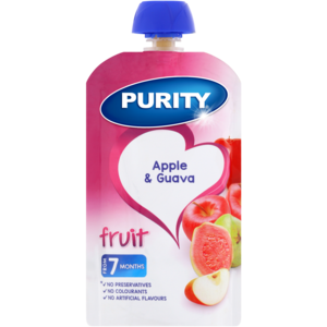 PURITY Apple & Guava Fruit Puree 7 Months+ 110ml